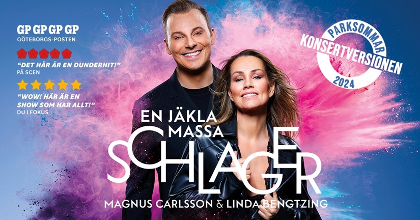 Magnus Carlsson och Linda Bengtzing: En jäkla massa schlager.