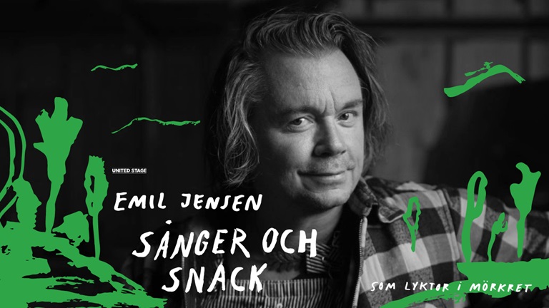 Emil Jensen. Text i bild: Emil Jensen Sånger och snack