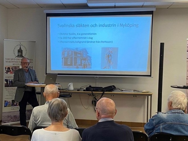 Berättarlördag i Stadsvakten Svalinska släkten och industrins historia.