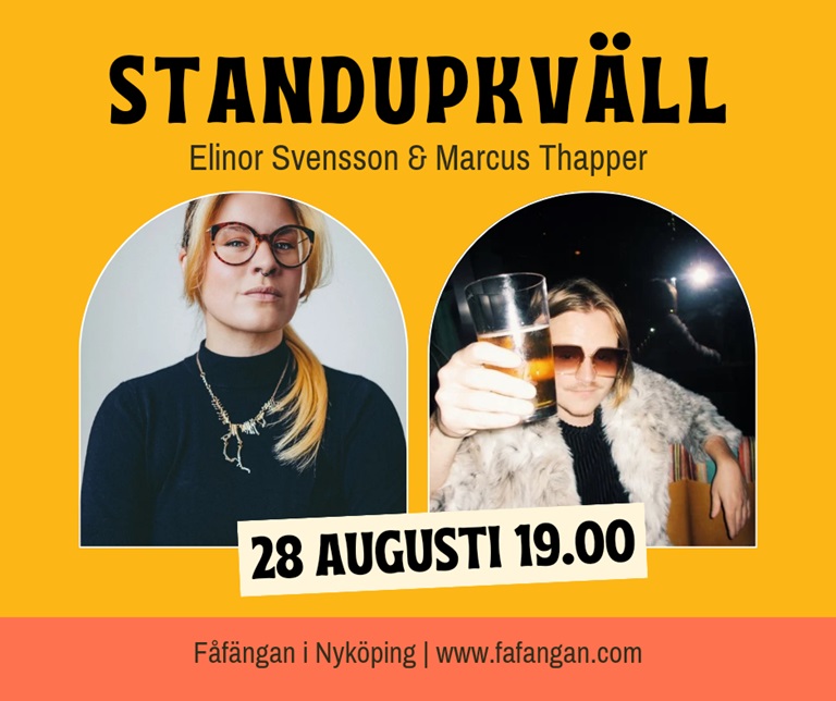 Standupkväll med Elinor Svensson & Marcus Thapper